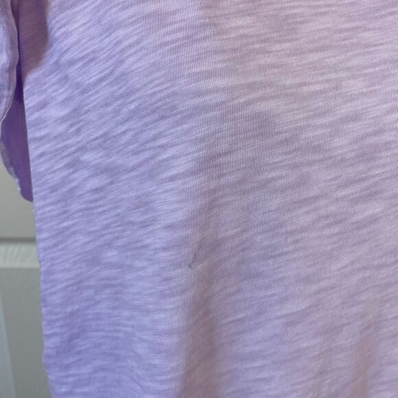 Veronica Beard Akeela Flutter Sleeve T-shirt Heathered Lavender Size Large - Picture 7 of 10